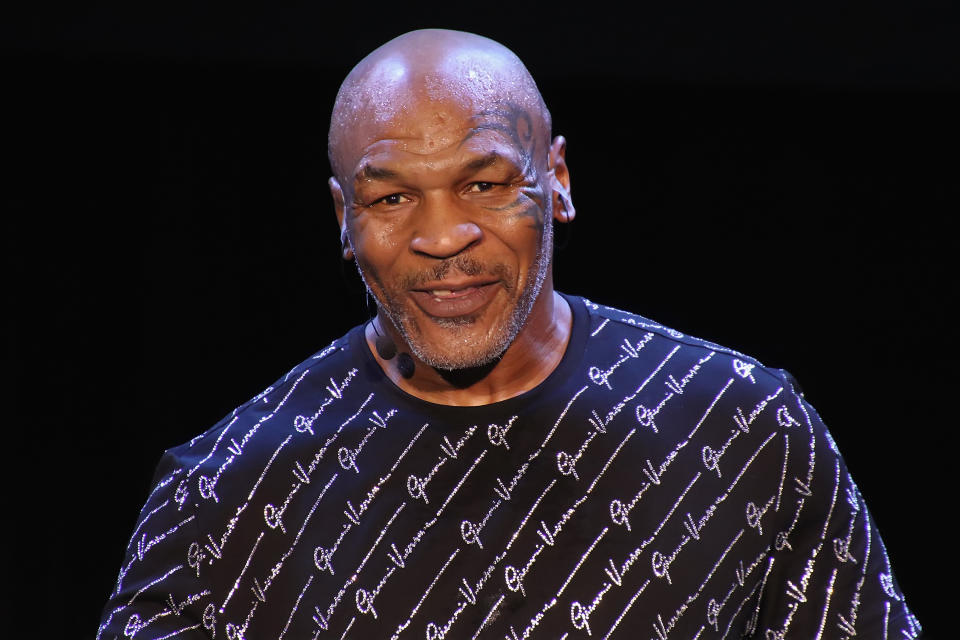 ATLANTIC CITY, NJ - MARCH 06: Mike Tyson performs his one man show "Undisputed Truth" in the Music Box at the Borgata on March 6, 2020 in Atlantic City, New Jersey. (Photo by Donald Kravitz/Getty Images)