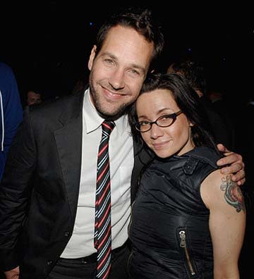 Janeane Garofalo and Paul Rudd at the New York premiere of THINKFilm's The Ten