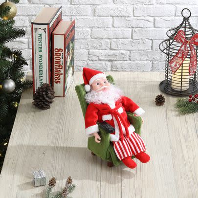 Reclining Santa Figurine