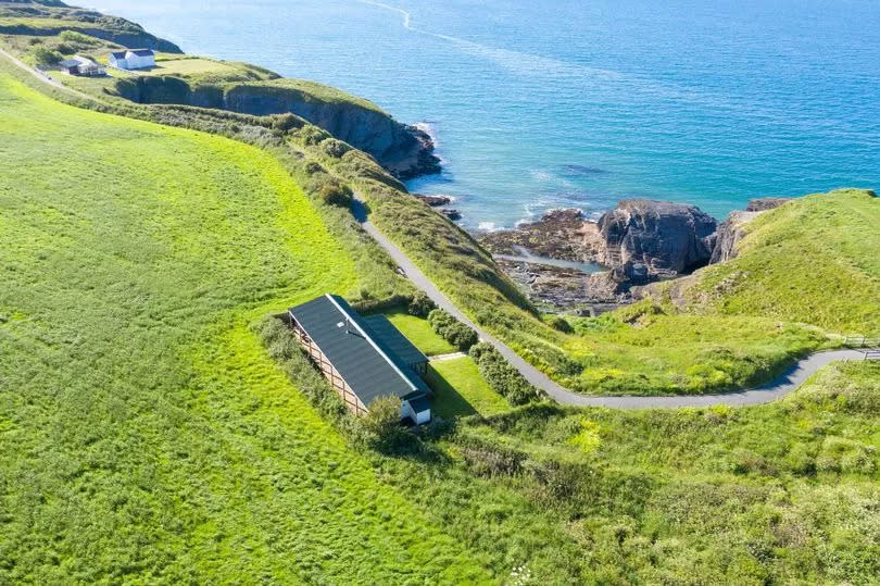 Only access is via the coastal path