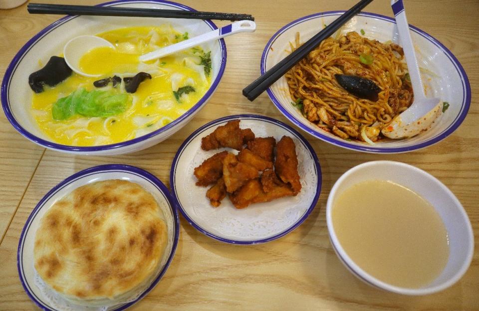 native chinese food stalls - jiang's noodle food