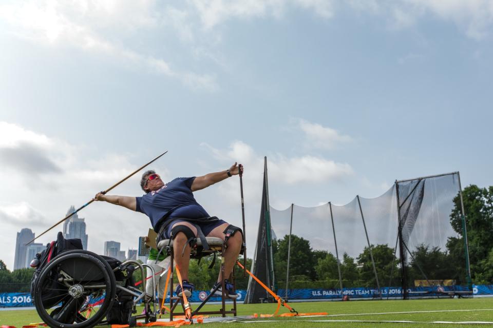 Angela Madsen at the 2016 U.S. Paralympic Team Trials in Charlotte, N.C.