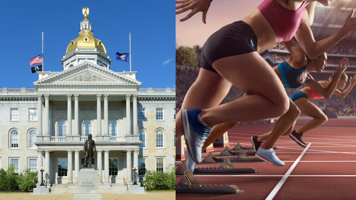 Trans teen athlete Maelle Jacques spoke in front of the New Hampshire State Senate about a trans sports ban