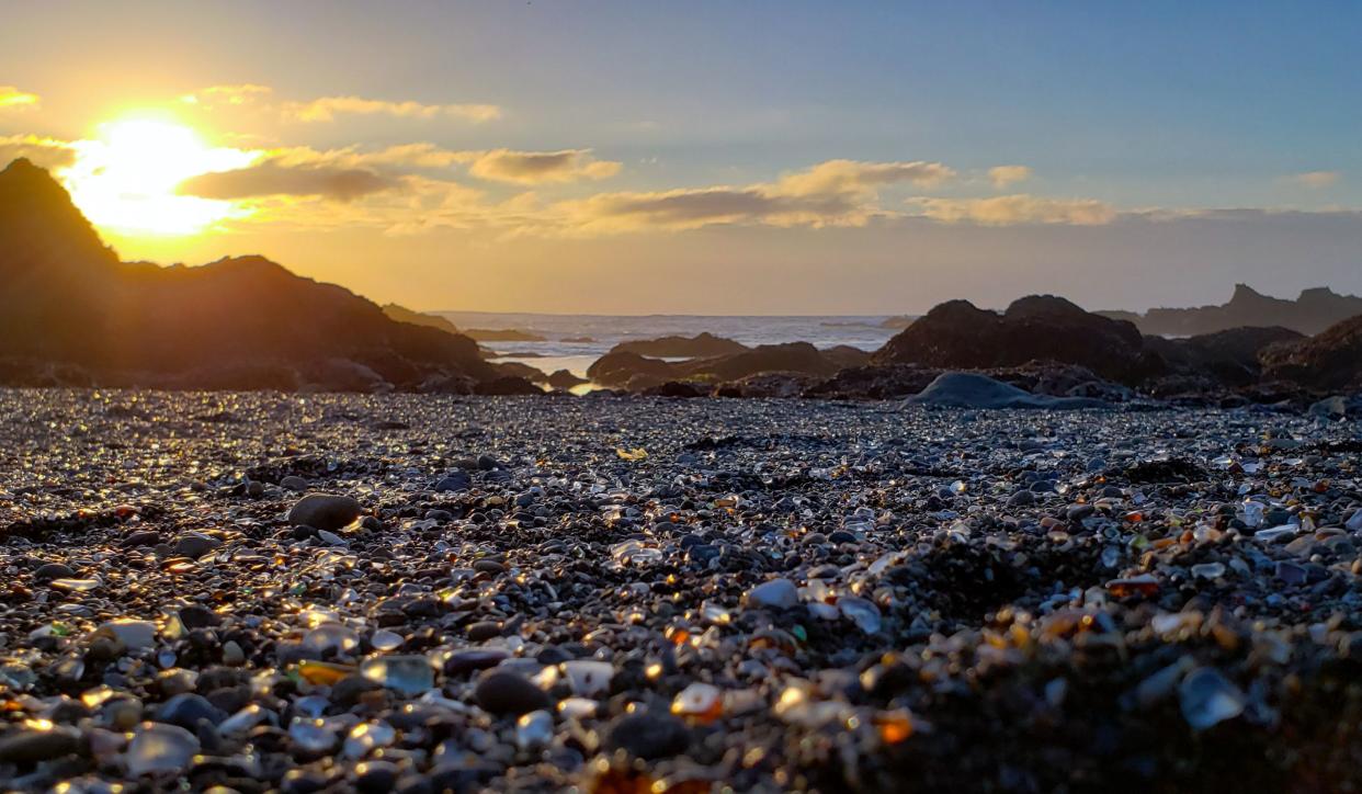 Sunset on Glass Beach