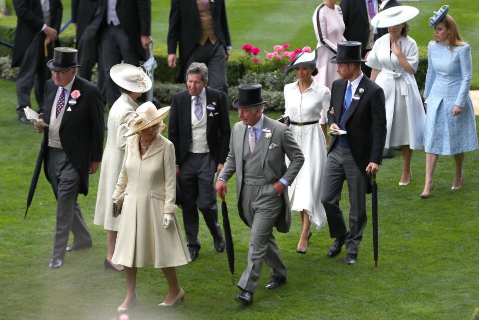 The Royals arrived at the annual event on Tuesday ((Credit too long, see caption))