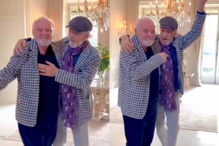 Anthony Hopkins compartió un divertido video para celebrar a Ian McKellen (Foto: Captura de video / Instagram @anthonyhopkins)