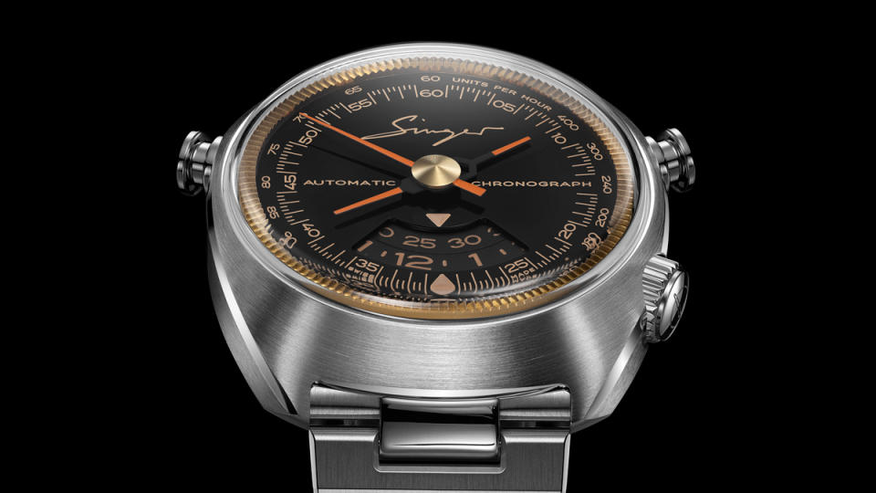 An example of Singer Reimagined's 1969 Chronograph.