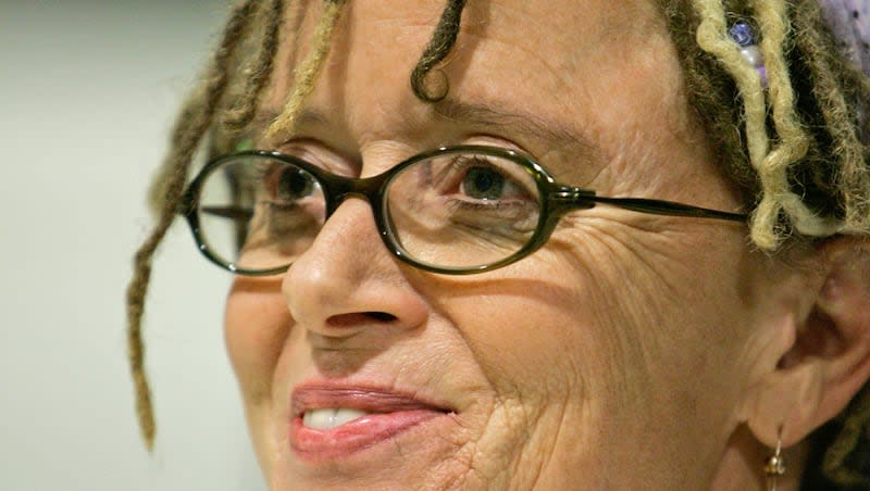 Writer Anne Lamott during a book signing in Omaha, Neb., Wednesday, Sept. 19, 2007. Lamott is the author of several novels and works of nonfiction.