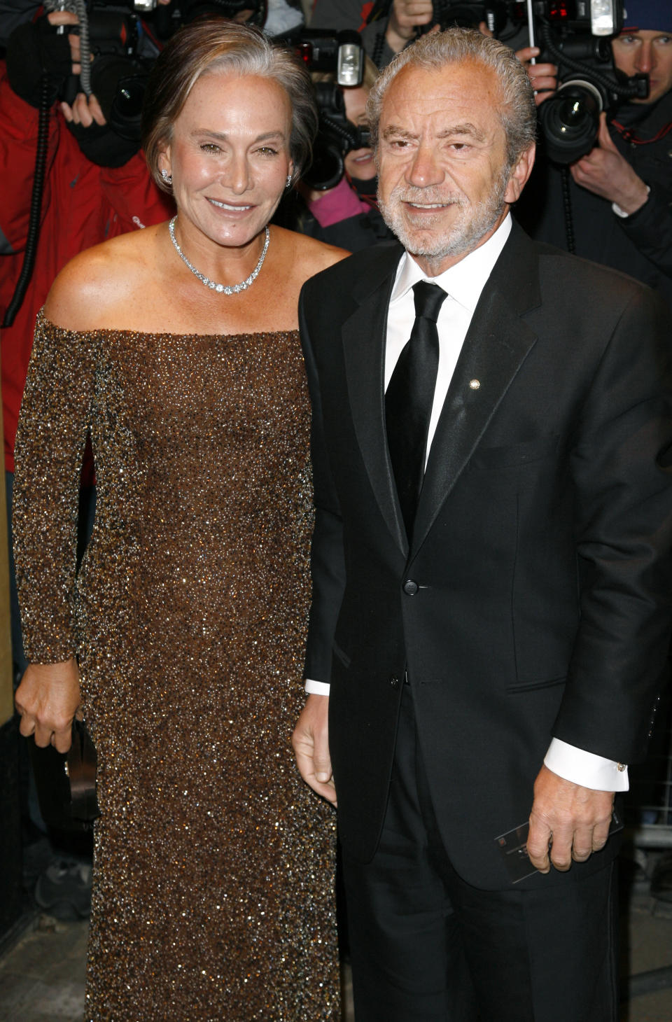 Sir Alan Sugar arrives at the Cystic Fibrosis 'Liv' charity event at The Dorchester Hotel in central London.