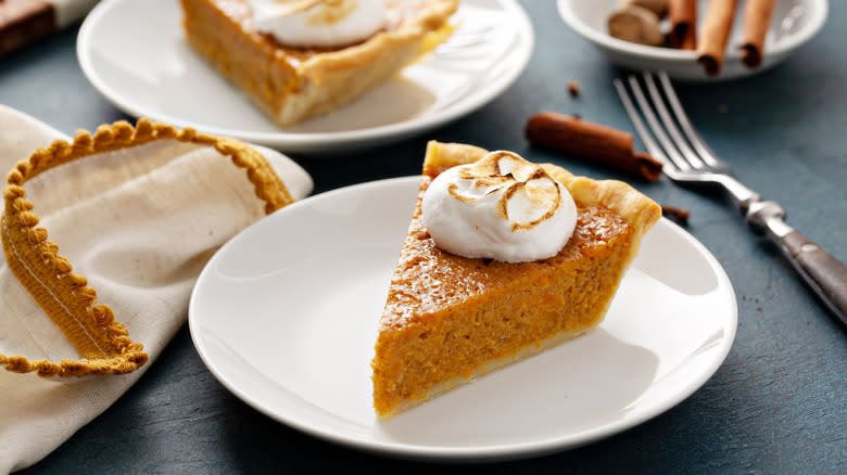 sweet potato pie slice