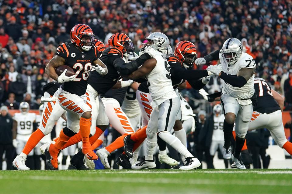 The Bengals and Raiders met in the 2021 playoffs, Cincinnati emerging victorious in the wild-card round.
