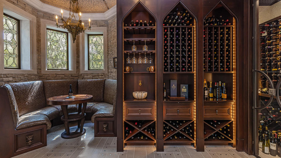 A wine room