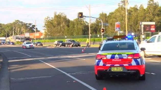 Police urge motorists to take alternative routes if you are heading west toward Gosford. Photo: 7 News