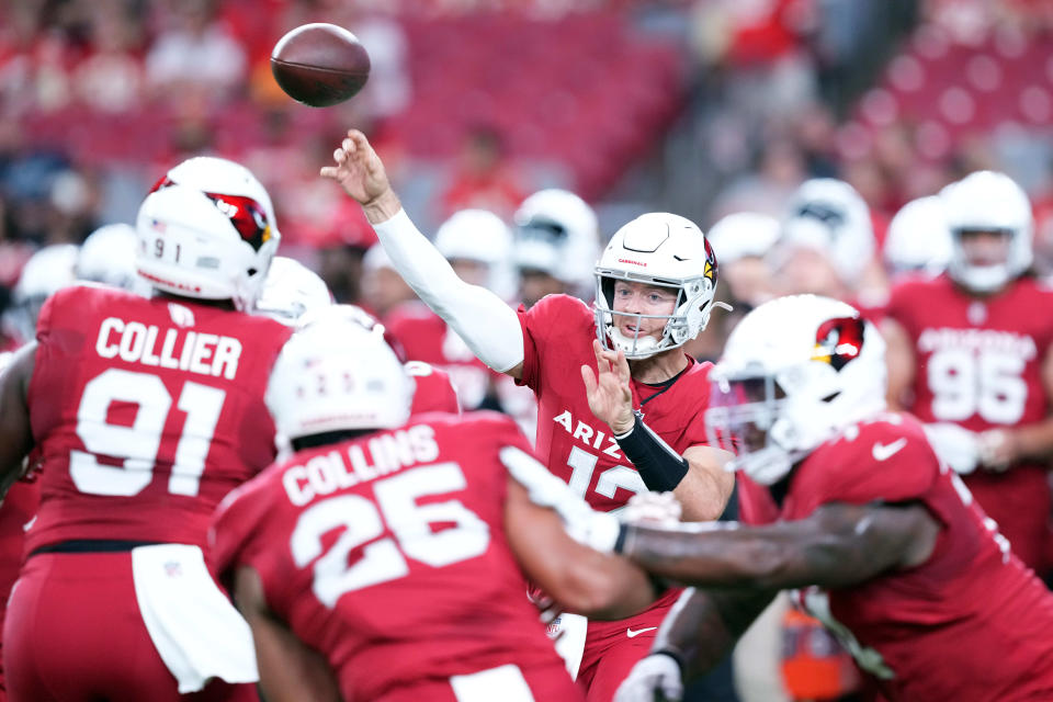 Colt McCoy's release from the Arizona Cardinals has prompted talk that the NFL team is trying to lose on purpose to secure a high 2024 NFL draft pick. It's not the first time there has been such talk.