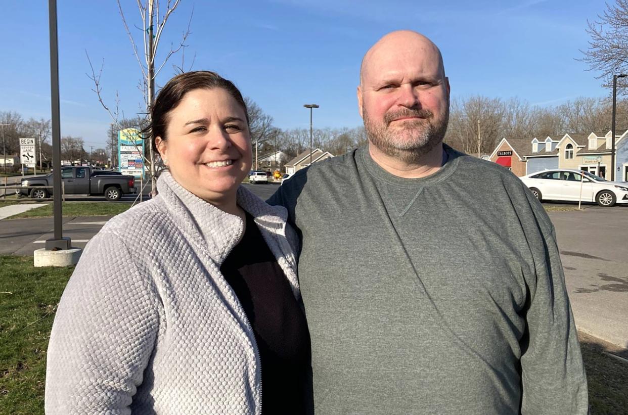 Matt Jewell, a 48-year-old Washington Township resident, was diagnosed with atrial fibrillation when he was 46, which is unusually young. He was successfully treated with cardiac ablation. Jewell is pictured with his fiancé, Amy Witherite.