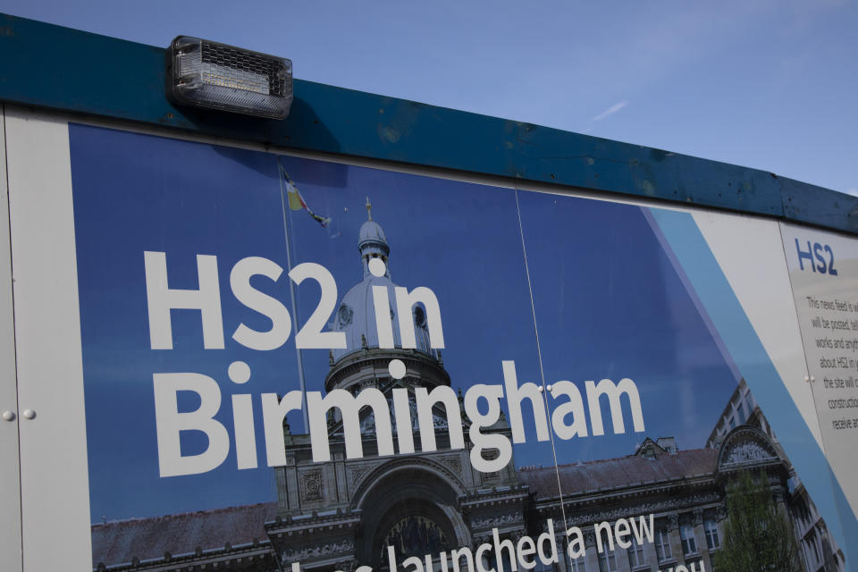 Construction site for the HS2 mainline station at Curzon Street on 13th February 2020 in Birmingham, England, United Kingdom. The Curzon Street Masterplan covers a 141 hectare area of regeneration, focussed on HS2 Curzon Street station in Birmingham city centre, combined with approximately 700 million in investment into the surrounding area including new homes and commercial developments. High Speed 2 is a partly planned high speed railway in the United Kingdom with its first phase in the early stages of construction, the second phase is yet to receive full approval and the third is subject to merging with Northern Powerhouse Rail, a separate project. (photo by Mike Kemp/In Pictures via Getty Images)