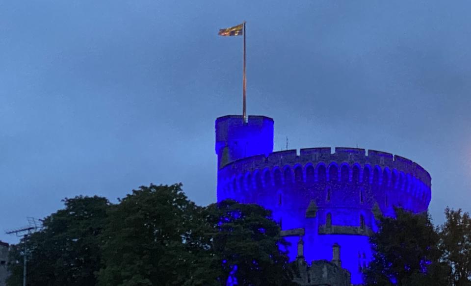 Windsor Castle is one of the landmarks around the UK that will turn blue on Saturday night  