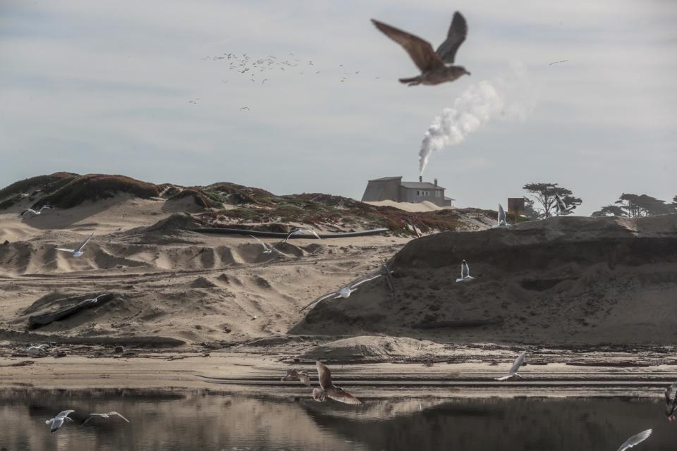 The Cemex sand processing plant in Marina, California