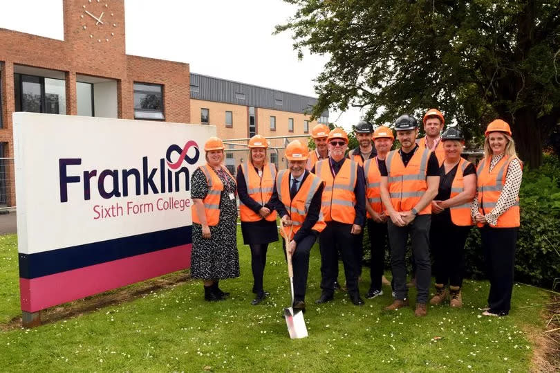 Earlier this month, Franklin College launched the start of their new £3.2m building which will include eight classrooms and an auditorium -Credit:Donna Clifford/GrimsbyLive