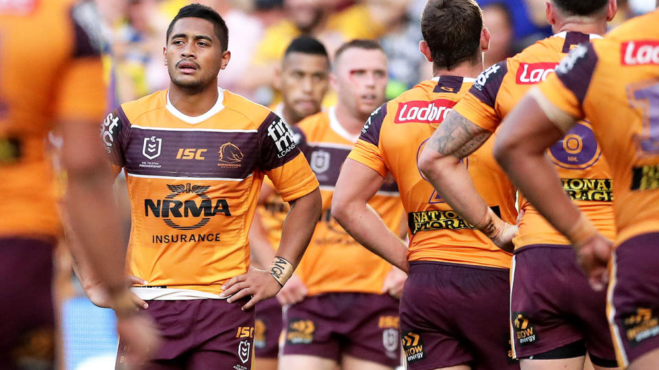 Anthony Milford, pictured here during Brisbane's 58-0 loss to Parramatta.