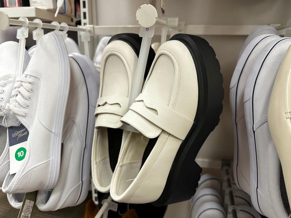 Platform loafers at Target on September 19, 2023.