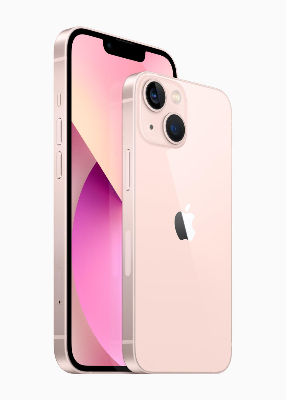 Pink is one of five new colors for the iPhone 13, which also include blue, midnight, starlight and Product (Red). - Credit: Courtesy images