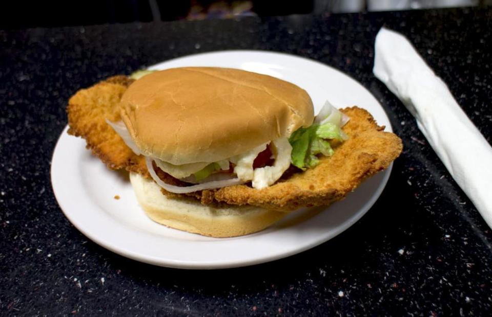 Indiana: Breaded Pork Tenderloin Sandwich, Nick’s Kitchen (Huntington)