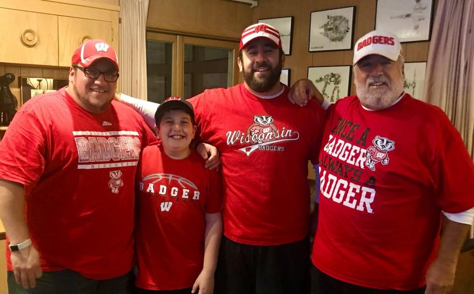 Ari Domnitz, left, likes to make Father's Day a family affair. He's gathered here with son Jakob, brother Noah and father Ric in this photo from 2016.