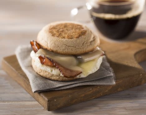 Reduced-Fat Turkey Bacon and Cage-Free Egg White Sandwich