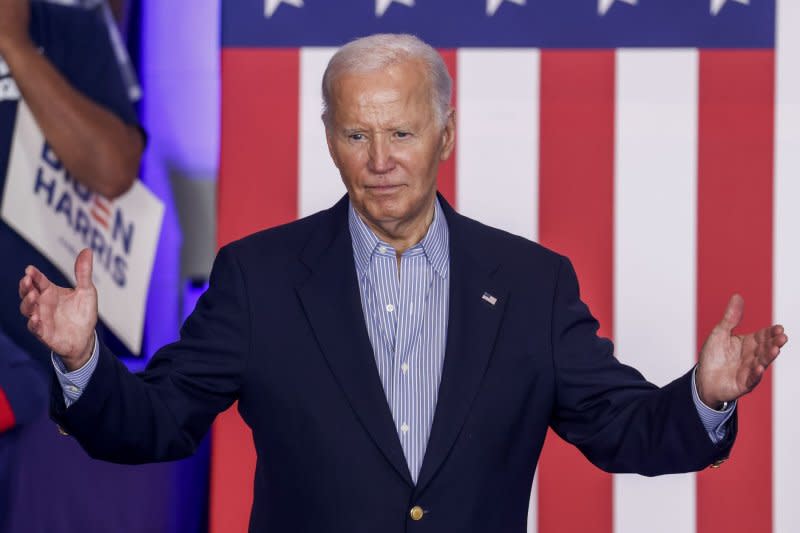 President Joe Biden may choose to not allow Donald Trump as a major-party nominee to get intelligence briefings during the campaign or as president-elect. File Photo by Tannen Maury/UPI