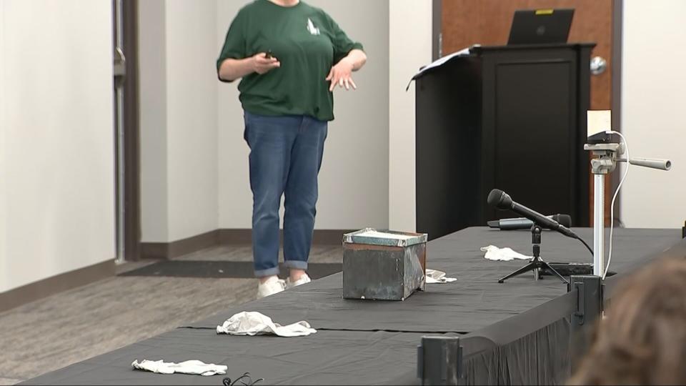 The Greene County Records Center and Archives opens a time capsule from 1915.