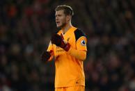 <p>Liverpool keeper Karius was forced into a number of decent saves through the first half (Getty Images) </p>