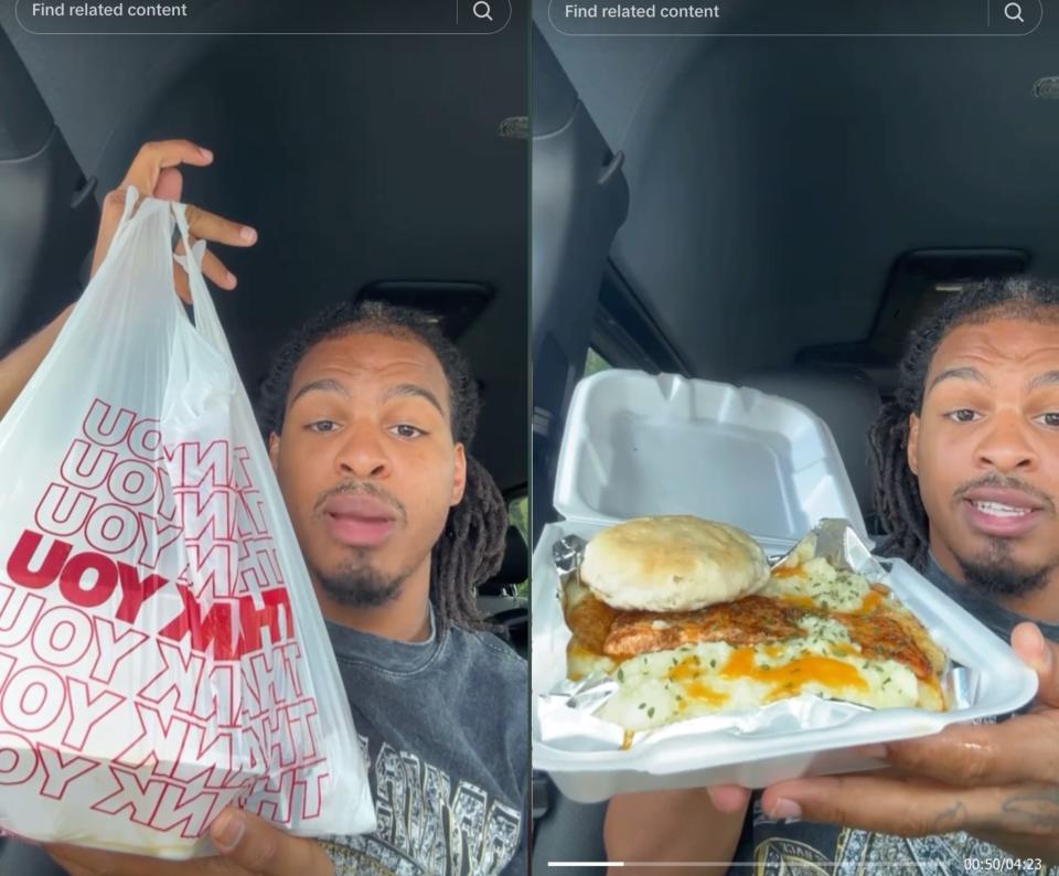 Keith Lee trying The Dining Experience on TikTok