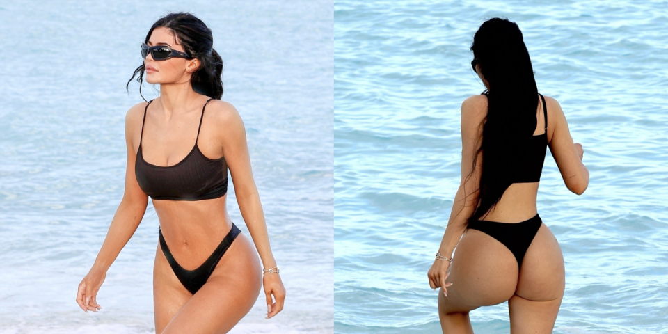 Kylie Jenner Wears A Thong Bikini During A Luxurious Vacay In Turks And 