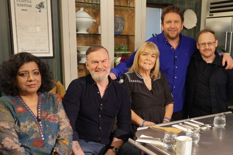 Glynn Purnell on James Martin's Saturday Morning with Linda Robson and chefs Asma Khan and Kenny Atkinson
