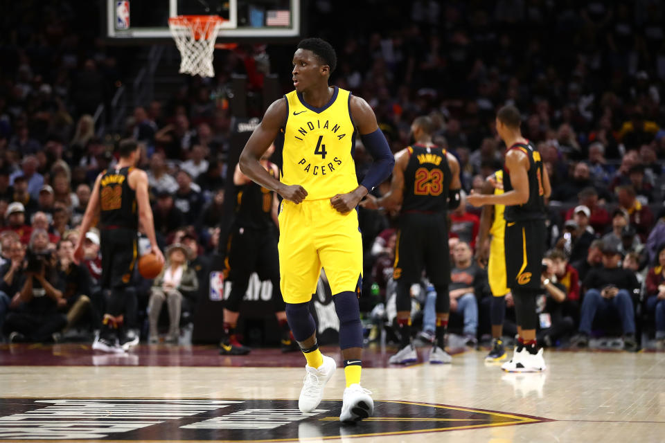 Indiana Pacers guard Victor Oladipo is the latest player to recruit LeBron James this offseason. (Getty Images)