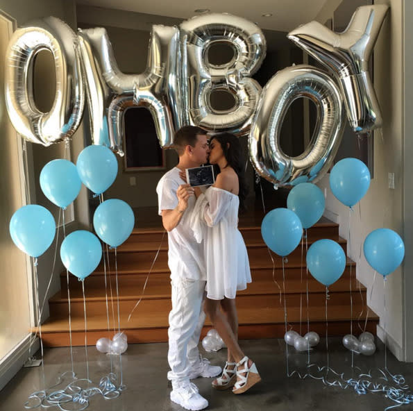 Rob Dyrdek, with his wife, Bryiana, and a big announcement: “I love @bryianadyrdek_ in so many ways and on so many different levels . I could never create the words to express how deeply and truly I love her and us.When you have a forever love so great the ultimate way to express it is by creating a child together .I am so happy to announce my beautiful wife is pregnant with our first child.We are so blessed ,so happy and look forward to bringing an amazing young boy into this world.” -@robdyrdek