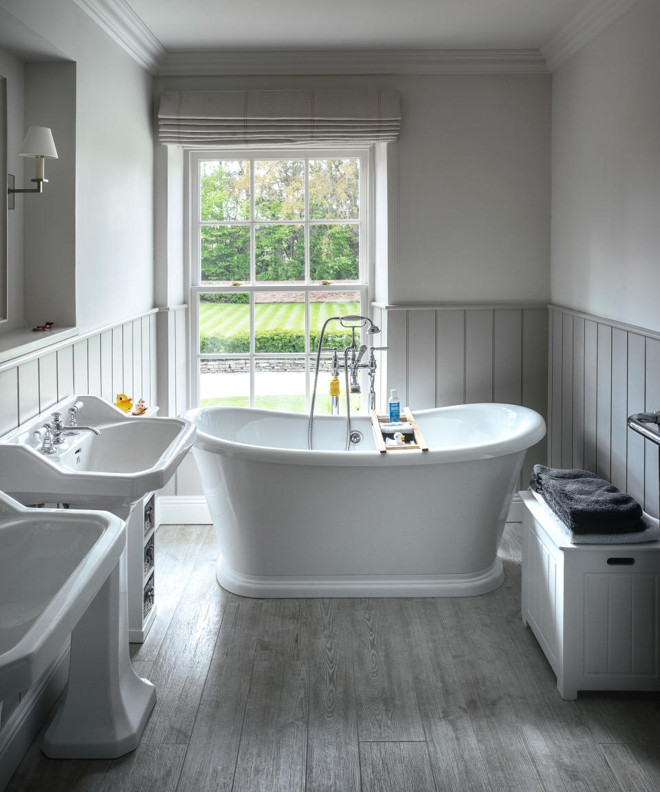 <p> Smart bathrooms can give the impression of more space. Look for smaller than standard baths, swap a full-size basin for a compact cloakroom or powder room version, opt for a corner WC and a bathroom shower over the bath.&#xA0; </p> <p> Wall-hung fittings that expose more floor area will make the room seem bigger and will be easier to clean too.&#xA0; </p>