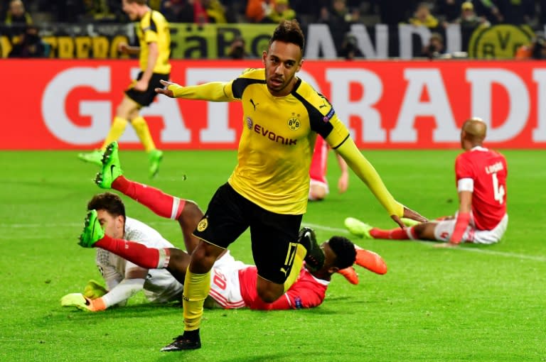 Pierre-Emerick Aubameyang has scored seven times in his last three games for Borussia Dortmund