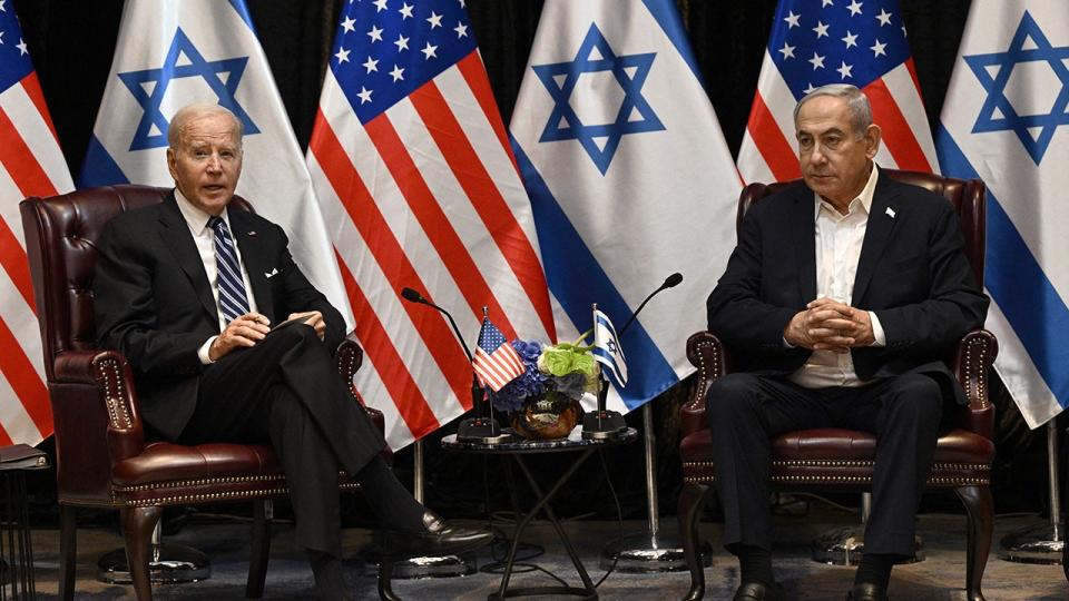 Biden speaking with Netanyahu