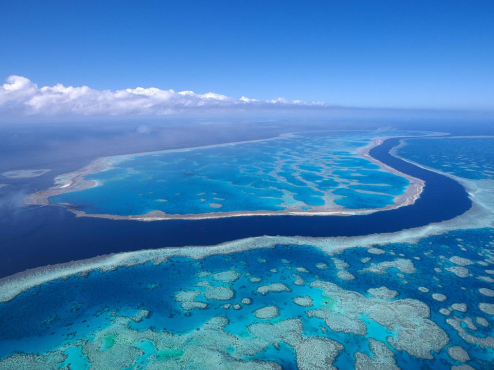 The Great Barrier Reef.