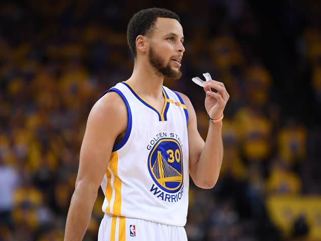 Stephen Curry dropped 40 in Golden State’s Game 1 win. (Getty Images)