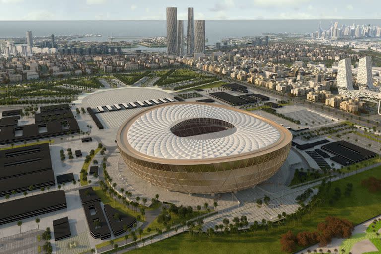 El estadio de Losail, escenario de la final del Mundial de Qatar, que tendrá lugar el 18 de diciembre; en caso de jugar ese partido, Messi batirá el récord de permanencia en el seleccionado argentino, con 17 años, 4 meses y 1 día y superará por dos jornadas a Diego Maradona.