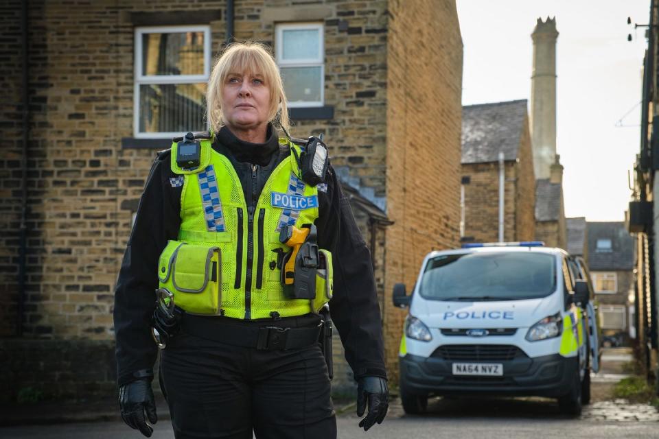 <p><strong>Release date: TBC 2022</strong></p><p>Filming for the third and final series of Sally Wainwright's award-winning Happy Valley began n in West Yorkshire earlier this year, with the BBC releasing the first look image of Sarah Lancashire as Sergeant Catherine Cawood.<br><br>The six-parter will also feature the return of James Norton and Siobhan Finneran as Catherine's nemesis, the murderer and sex-offender Tommy Lee Royce, and Catherine's sister, the recovering addict Clare Cartwright, respectively. <br><br>The synopsis reads: "When Catherine discovers the remains of a gangland murder victim in a drained reservoir it sparks a chain of events that unwittingly leads her straight back to Tommy Lee Royce.<br>'Her grandson Ryan is now sixteen and still living with Catherine, but he has ideas of his own about what kind of relationship he wants to have with the man Catherine refuses to acknowledge as his father. Still battling the seemingly never-ending problem of drugs in the valley and those who supply them, Catherine is on the cusp of retirement."<br><br>Sarah Lancashire said<strong>:</strong> "It's time to let the dog see the rabbit."<br><br>James Norton added<strong>:</strong> "To take on Tommy one final time is a wonderful and daunting privilege, and something I’ve been looking forward to since we wrapped the last series, 6 years ago. I’m so excited to be working with the insanely talented Sally and Sarah again. Thinking we should all go on one last barge holiday, for old times' sake."<br></p><p>Con O’Neill will reprise his role as Clare’s recovering alcoholic boyfriend Neil Ackroyd. George Costigan will return as Nevison Gallagher, with Charlie Murphy as his daughter and Catherine’s police colleague Ann. </p><p>Amit Shah (The Other One, The Long Call), Mark Stanley (The Girl Before, White House Farm) and Mollie Winnard (All Creatures Great and Small, Four Lives) join the cast for series three, and will play pivotal roles in Happy Valley’s final chapter. </p>