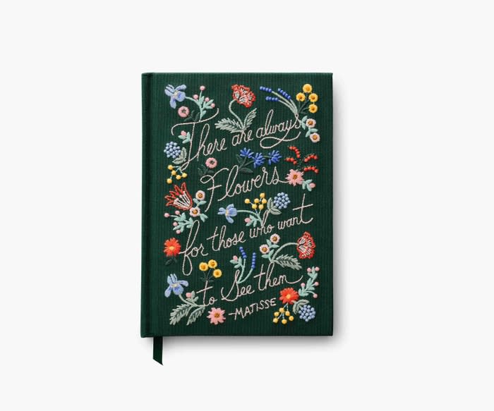 <p><a href="https://go.redirectingat.com?id=74968X1596630&url=https%3A%2F%2Friflepaperco.com%2Fthere-are-always-flowers-embroidered-journal&sref=https%3A%2F%2Fwww.thepioneerwoman.com%2Fholidays-celebrations%2Fgifts%2Fg39504136%2Fgifts-for-daughter-in-law%2F" rel="nofollow noopener" target="_blank" data-ylk="slk:Shop Now;elm:context_link;itc:0;sec:content-canvas" class="link ">Shop Now</a></p><p>Embroidered Journal</p><p>riflepaperco.com</p><p>$32.00</p><span class="copyright">Rifle Paper Co.</span>