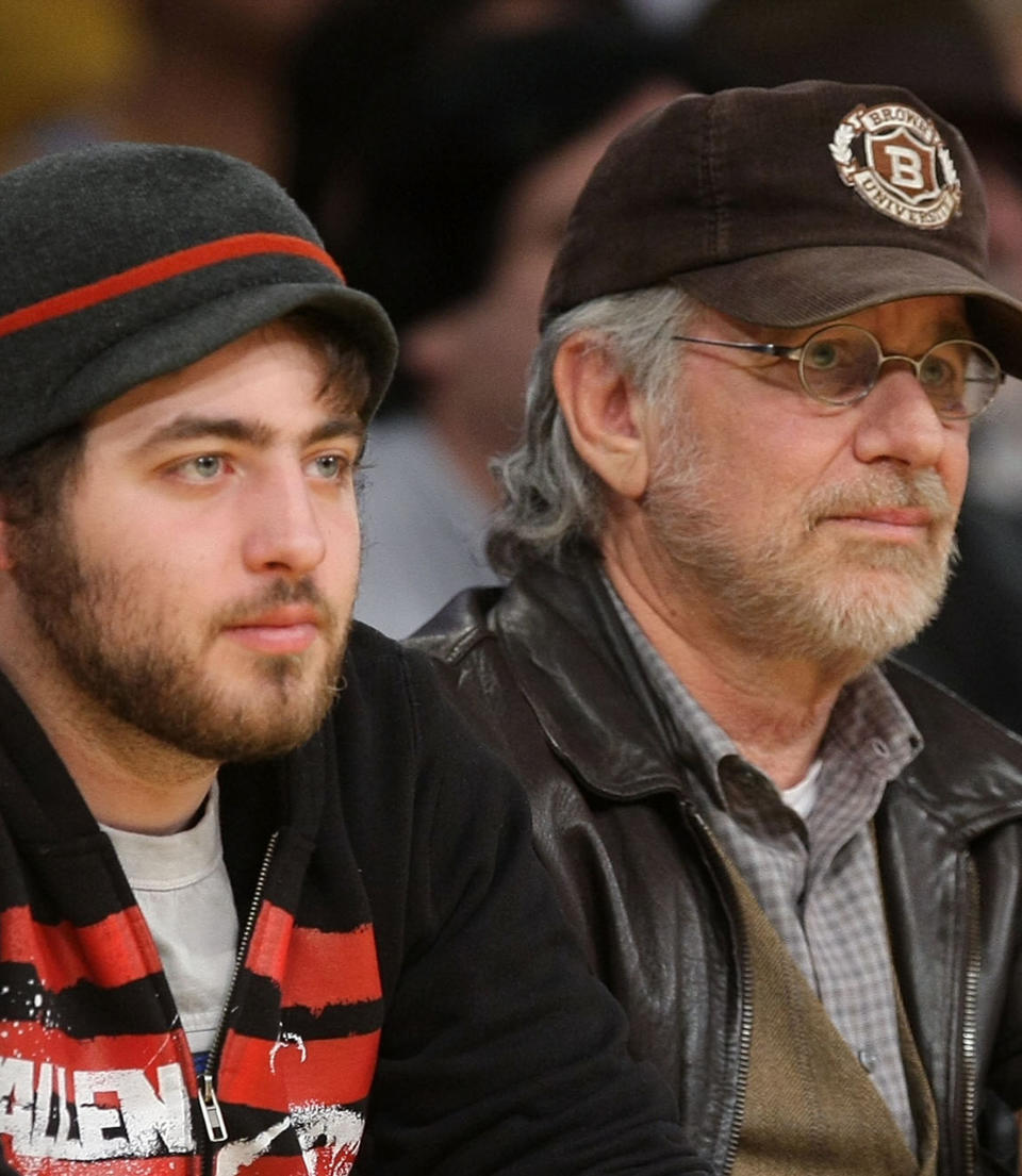 Steven Spielberg and Max Spielberg (Noel Vasquez / Getty Images)