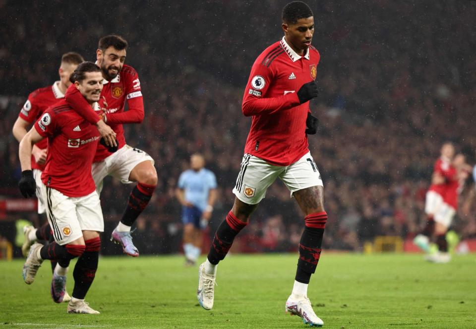 Marcus Rashford has been supreme for Man Utd this season (AFP via Getty Images)