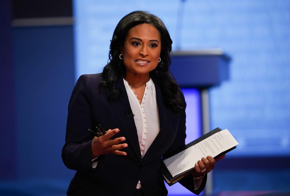 NBC News' Kristen Welker moderated the final presidential debate at Belmont University in Nashville, Tennessee.