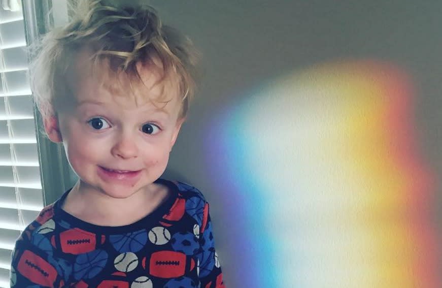 Chris Pratt’s toddler son talks like a comic book villain, and it’s adorable