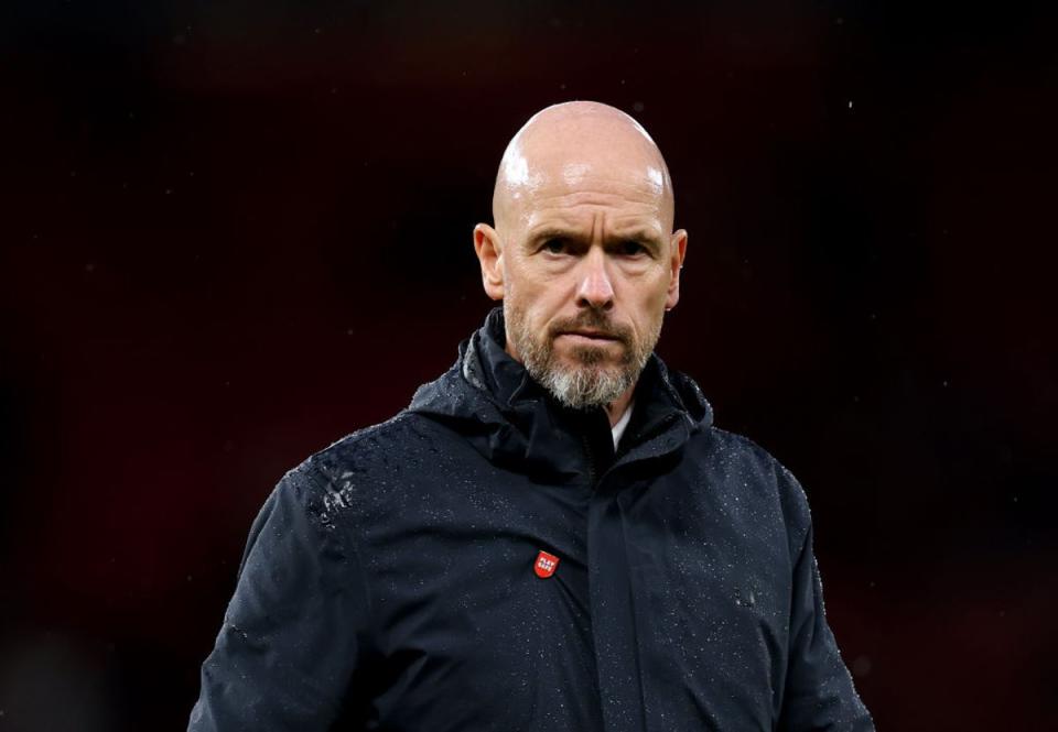 Ten Hag is back under pressure after United’s poor start to the season (Getty Images)